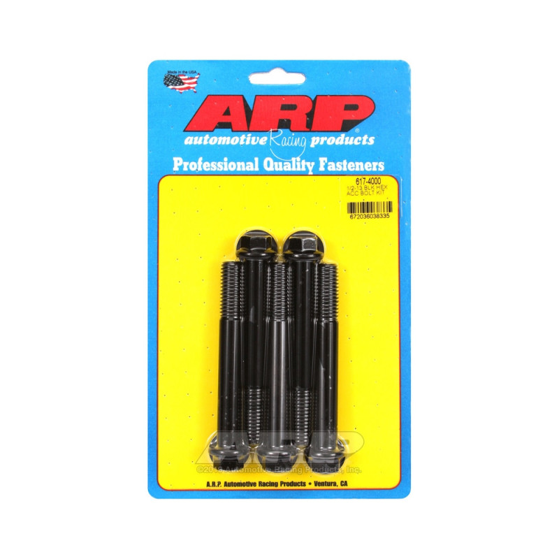 Set de șuruburi și piulițe universale ARP 1/2-13 – Șuruburi hexagonale cu finisaj negru oxidat, x5 - ARP-617-4000 - 617-4000 - 3666618191744